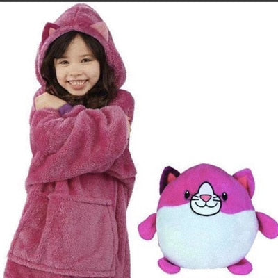 Soft Plush Hoodie Blanket