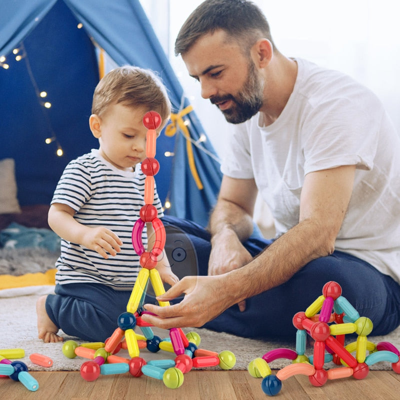 Bloques constructores magnéticos para niños